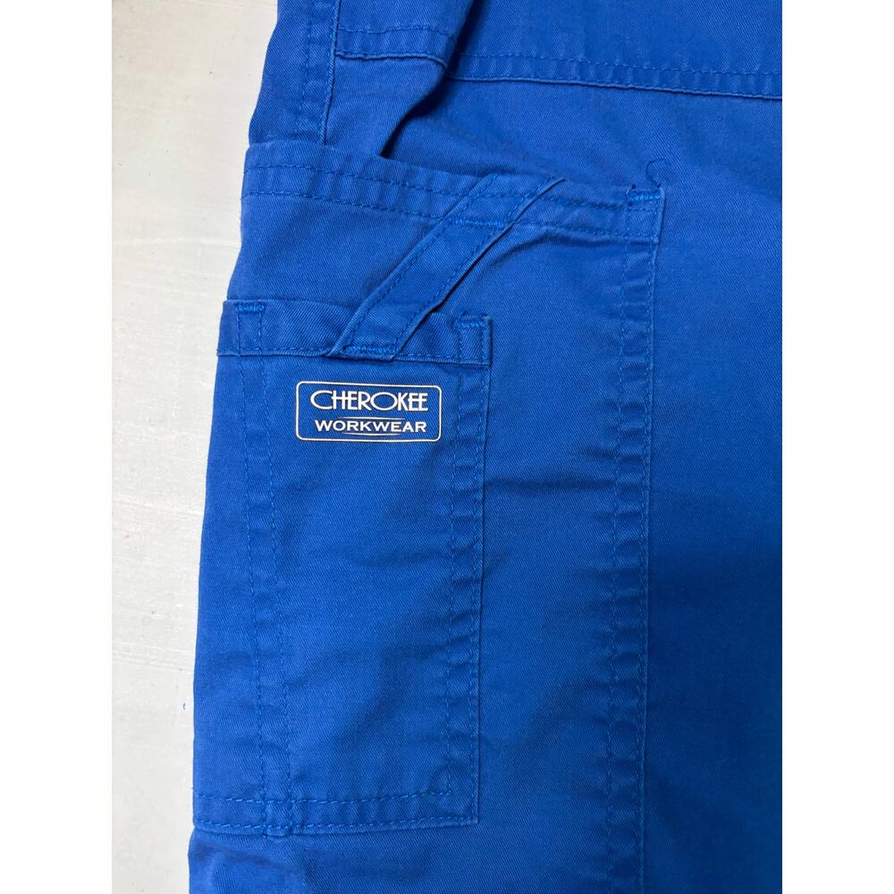Set of 2 Cherokee Workwear Women's Scrub Pants Scrubs Size Petite XS Blue - Picture 3 of 5